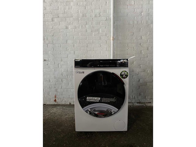 Sharp es-wnfb014cwda-ch wasmachine voorlader 10 kg 1400 rpm wit duits display - afbeelding 3 van  14