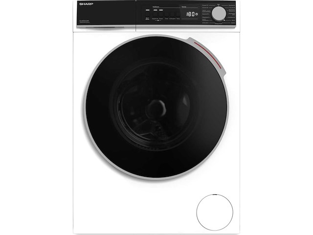 Sharp es-wnfb014cwda-ch wasmachine voorlader 10 kg 1400 rpm wit duits display - afbeelding 1 van  14