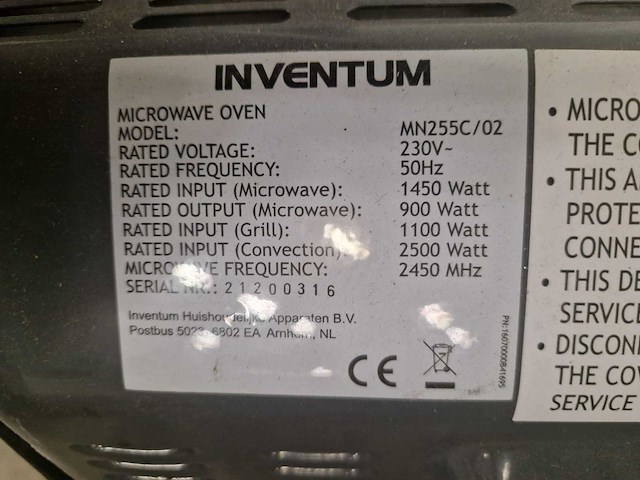 Sharp / inventum - r-822stwe/mn255c-02 - magnetron (2x) - afbeelding 4 van  4