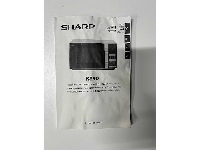 Sharp inverter - combi-magnetron met grill en convectie - afbeelding 9 van  9