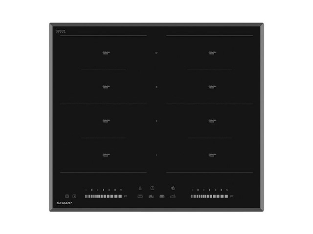 Sharp kh6i46cs00eu inductie kookplaatinbouw vertical full flex zone - afbeelding 1 van  2