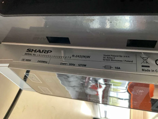 Sharp r-242(in)w magnetron - afbeelding 3 van  3