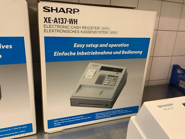 Sharp xe-a137 wh kassa (2x) - afbeelding 4 van  6