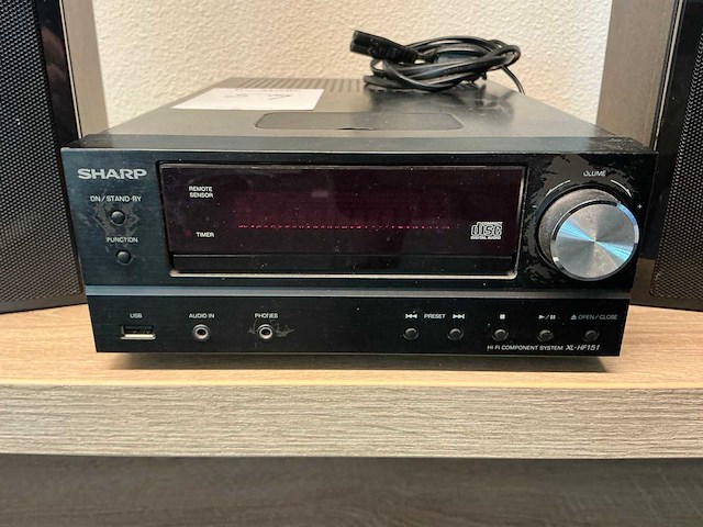Sharp xl-hf151 hi fi component system - afbeelding 2 van  8