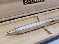 Sheaffer legacy barleycorn - 925 zilveren balpen met goldplating - inclusief doos - afbeelding 2 van  7