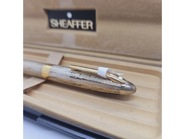 Sheaffer legacy barleycorn - 925 zilveren balpen met goldplating - inclusief doos - afbeelding 3 van  7