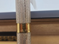 Sheaffer legacy barleycorn - 925 zilveren balpen met goldplating - inclusief doos - afbeelding 4 van  7