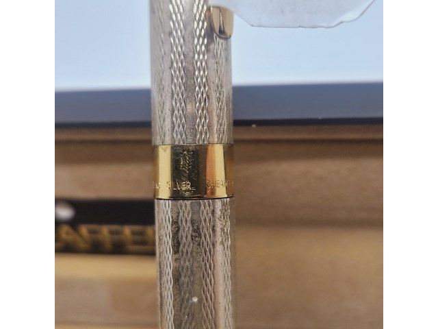 Sheaffer legacy barleycorn - 925 zilveren balpen met goldplating - inclusief doos - afbeelding 5 van  7