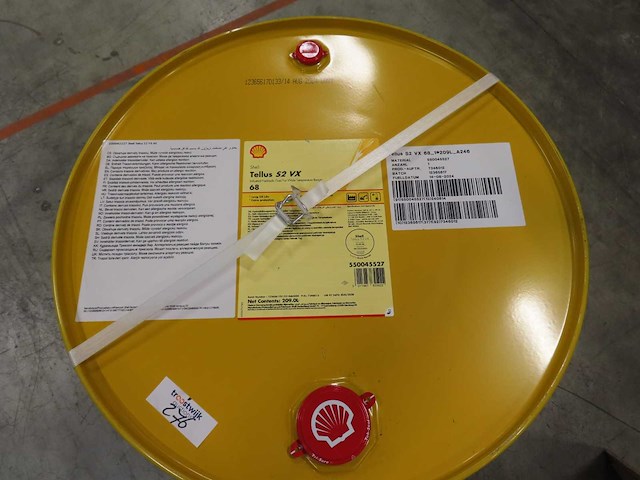 Shell - tellus s2 vx - hydrauliek olie 200l - afbeelding 2 van  3
