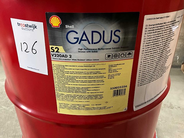 Shell gadus s3 v220ad 2 smeervet “180 kg” - afbeelding 3 van  3