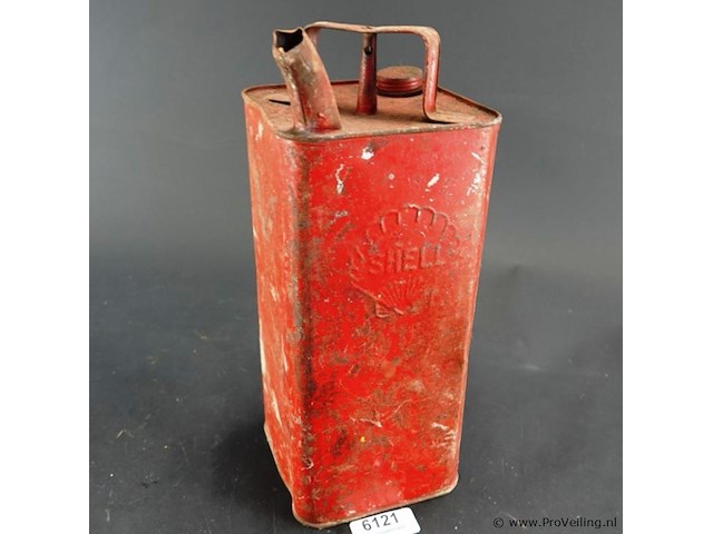 Shell motor spirit jerrycan, uit de jaren 1920-1940 - afbeelding 1 van  7