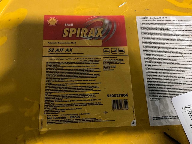 Shell spirax s2 atf ax “209 ltr” - afbeelding 2 van  2
