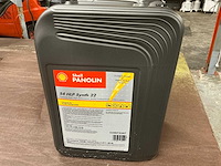 Shell/panolin 20 liter s4hlp synth 22 hydrauliekolie - afbeelding 1 van  4