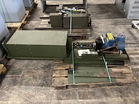 Shelters, onderdelen en kisten