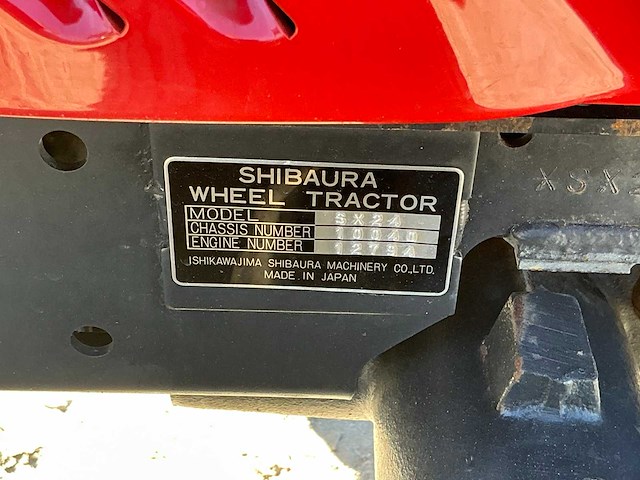 Shibaura sx 24 hst minitractor - afbeelding 5 van  14