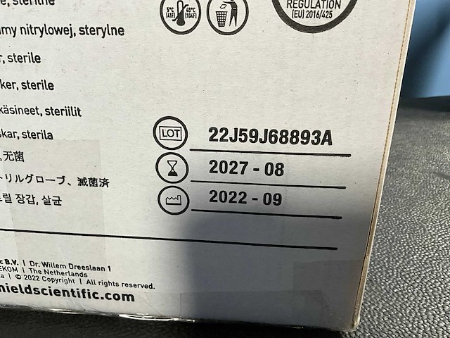 Shieldskin - xtreme (box/160) - 400di+ nitrile glove size l (8.0) (6x) - afbeelding 5 van  7