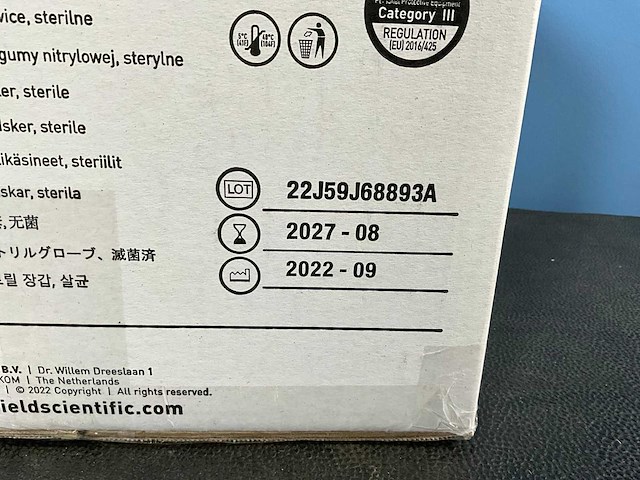 Shieldskin - xtreme (box/160) - 400di+ nitrile glove size s (7.0) (3x) - afbeelding 6 van  7