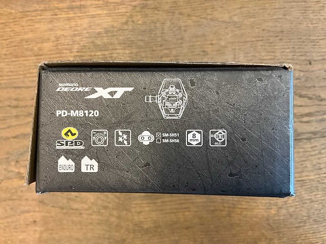 Shimano deore xt pd-m8120 set pedalen sm-sh51 (3x) - afbeelding 2 van  2