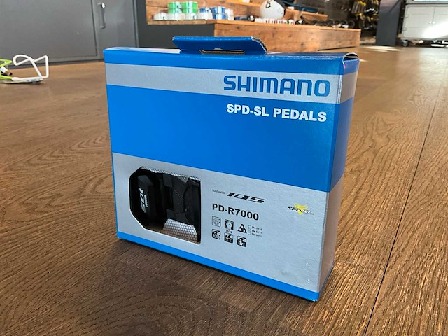 Shimano pd-r7000 set pedalen sm-sh11 (2x) - afbeelding 1 van  3