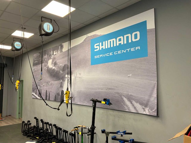 Shimano reclamebanner - afbeelding 1 van  3