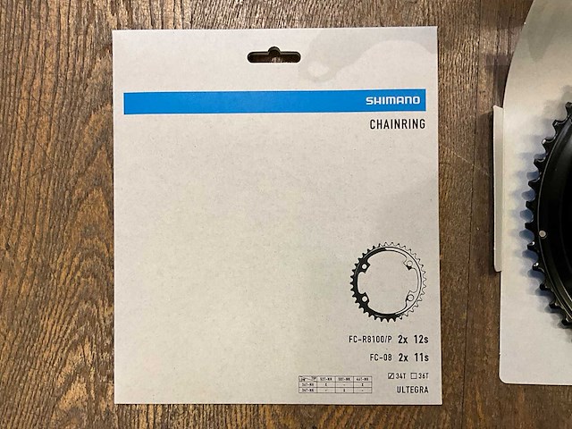 Shimano ultegra fc-r8100 crankstel 50-34t 172.5mm - afbeelding 6 van  7