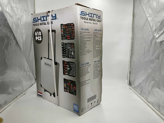 Shiny 610 pcs gereedschapskoffer - afbeelding 5 van  8