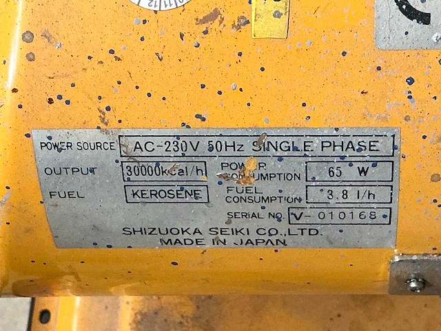 Shizuoka seiki heater ( diesel ) - afbeelding 2 van  2