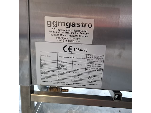 Shoarma grill, ggm gastro, dok3 sb-n - afbeelding 2 van  2
