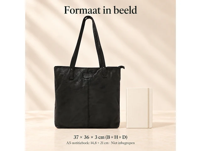 Shopper dr amsterdam, black - afbeelding 6 van  6