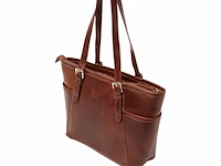 Shopper dr amsterdam, cognac - afbeelding 2 van  6