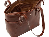 Shopper dr amsterdam, cognac - afbeelding 3 van  6