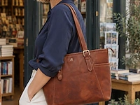Shopper dr amsterdam, cognac - afbeelding 5 van  6
