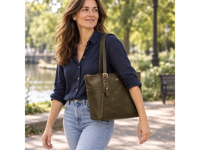 Shopper dr amsterdam, green - afbeelding 7 van  8