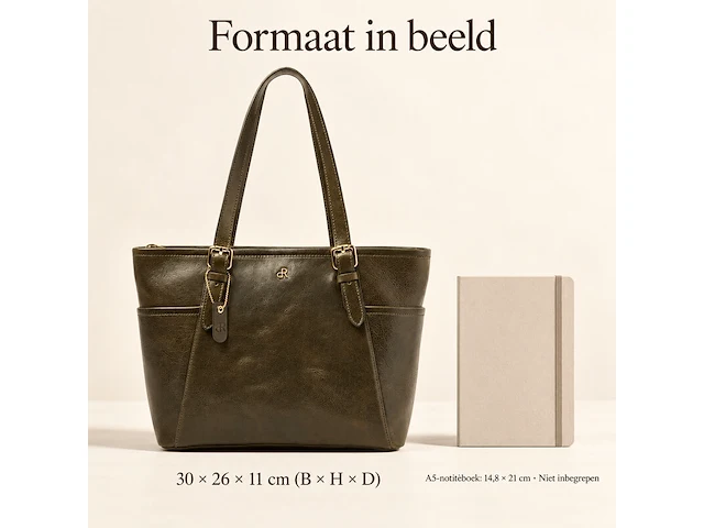 Shopper dr amsterdam, green - afbeelding 8 van  8