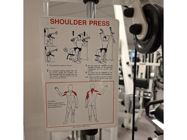 Shoulder press technogym - afbeelding 6 van  11