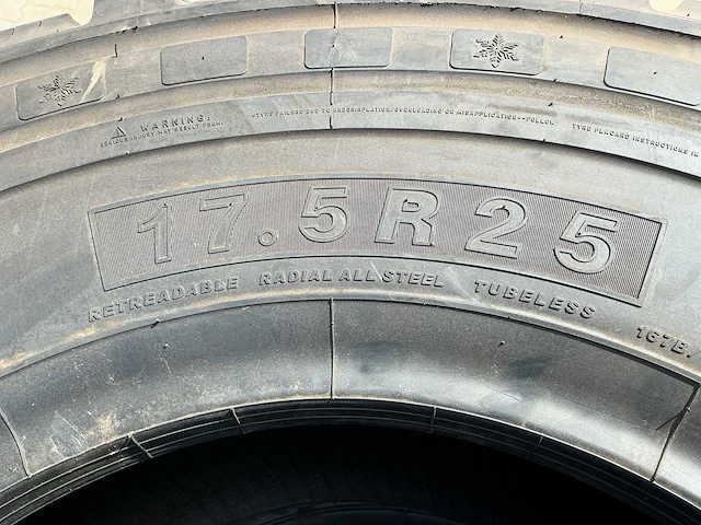 Shovelband 17.5r25 (ongebruikt) (2x) - afbeelding 3 van  3
