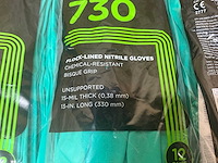 Showa nitrile handschoenen 5mm dik l (36x) - afbeelding 2 van  5