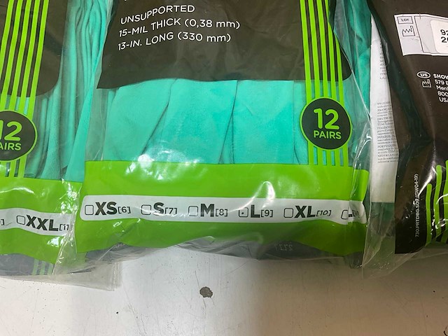 Showa nitrile handschoenen 5mm dik l (36x) - afbeelding 3 van  5