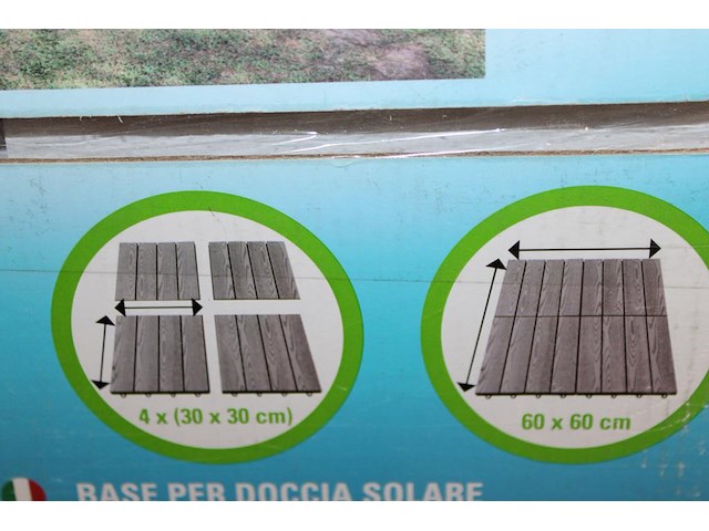 Shower modular base. basis voor vrijstaande douche. 4 keer 30 x 30cm - afbeelding 3 van  3
