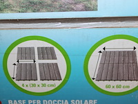 Shower modular base. basis voor vrijstaande douche. 4 keer 30 x 30cm - afbeelding 3 van  3