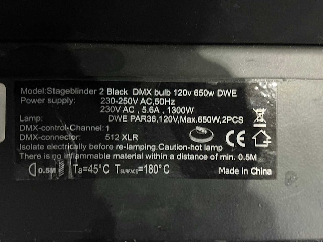 Showtec - stage blinder 2 - blinder (2x) - afbeelding 2 van  4