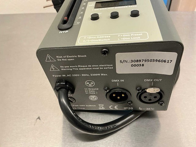 Showtec do-1 1ch dmx/htp dimmer pack (2x) - afbeelding 14 van  14