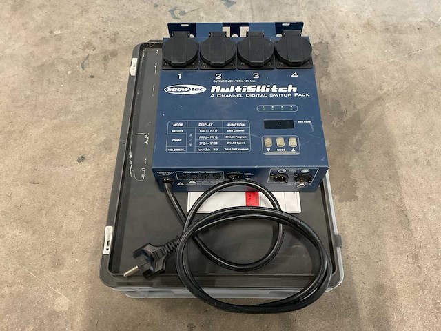 Showtec multiswitch 4-kanaals switchpack (4x) - afbeelding 1 van  1