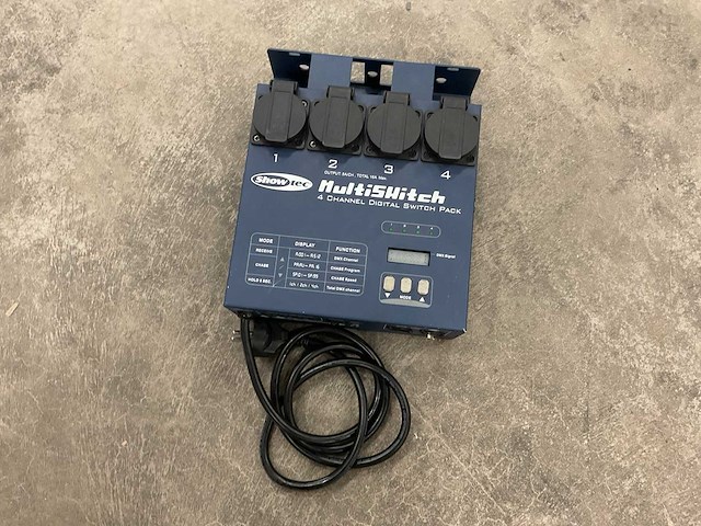 Showtec multiswitch 4-kanaals switchpack - afbeelding 1 van  1