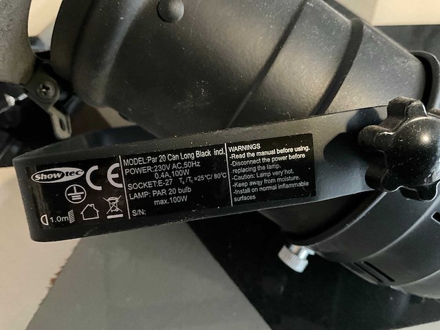 Showtec par 20 can spot (30x) - afbeelding 4 van  6