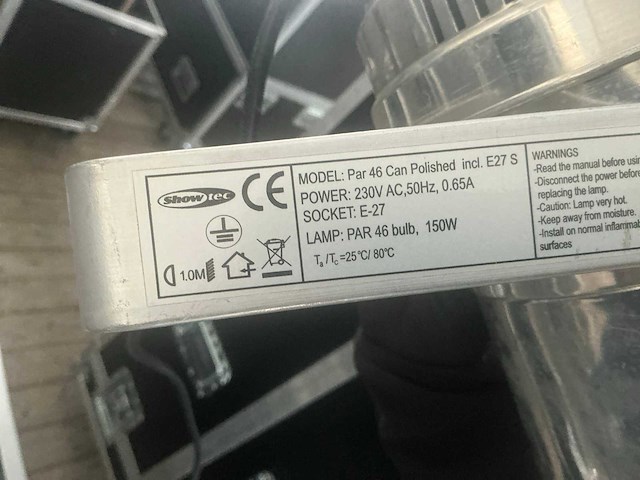 Showtec par 46 spotverlichting (6x) - afbeelding 3 van  4