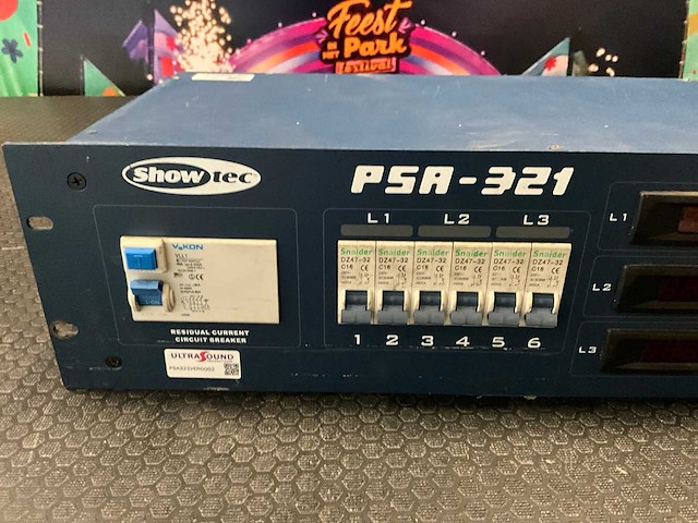 Showtec psa-321 stroomverdeelkast - afbeelding 3 van  6