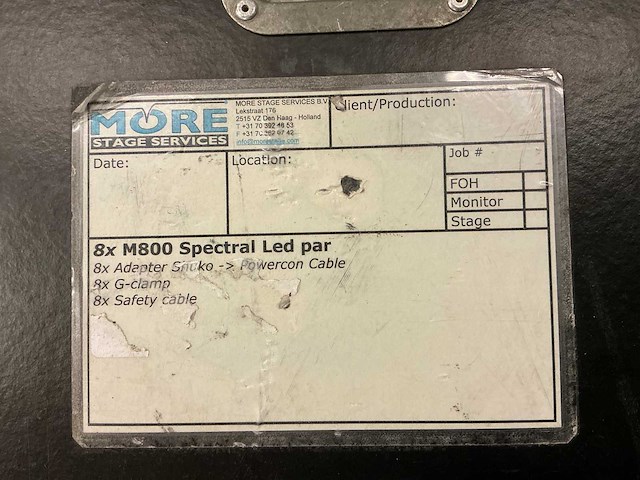 Showtec spectral m800 led spot (8x) - afbeelding 6 van  6