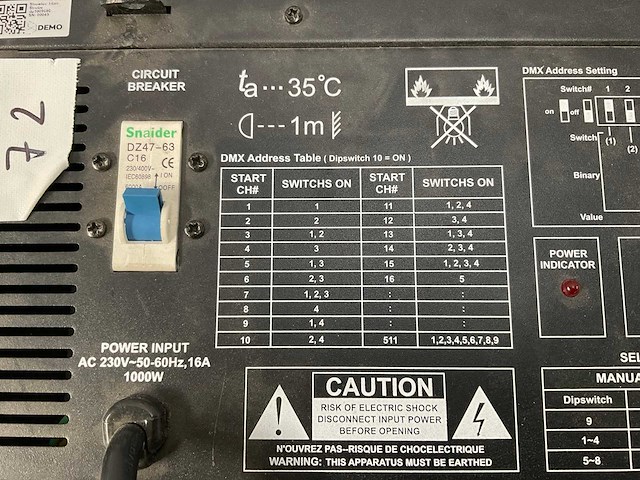 Showtec titan stroboscoop (2x) - afbeelding 4 van  5