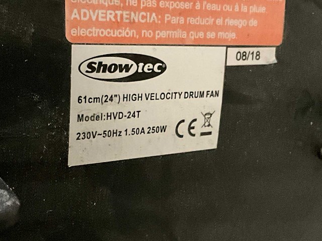 Showtec ventilator 24 inch - afbeelding 3 van  3